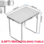 Folding Camping Table Aluminium Picnic Portable Party BBQ Tables Indoor Outdoor