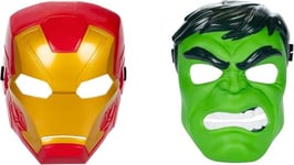 Hasbro Marvel Multipack héros Avengers Marvel, Pack de 2 Masques Iron Man et Hulk, G04365S1, Multicolor