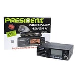 CB Radio President MC KINLEY ASC AM-FM-LSB-USB 40CH ANL NB Hi-Cut 12/24