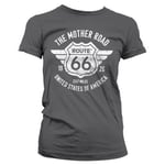 Hybris Route 66 - The Mother Road Girly Tee (DarkGrey,XXL)