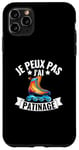 Coque pour iPhone 11 Pro Max Je Peux Pas J'ai Patinage Artistique Patin A Glace Humour