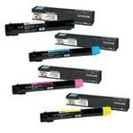 Original Lexmark C950 B/C/M/Y Toner Value Pack