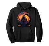 Eerie Night At The Scary Halloween Mansion Pullover Hoodie