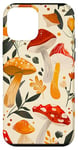 Coque pour iPhone 12 mini Jaune Abstrait Paisley Mignon Cottagecore Grenouille et Champignon