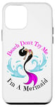 Coque pour iPhone 12 mini Beach Don't Try Me I'm A Mermaid Funny Black Sirmaids Women