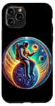 Coque pour iPhone 11 Pro Astronaute assis sur la lune Lover Space Lover Planet Spaceman