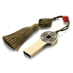 LawUza Retro 32GB USB Flash Drive Memory Sticks Metal U Disk with Tassel for PC Laptop Storage