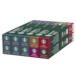 STARBUCKS Espresso Roast Variety Pack by Nespresso, Coffee Capsules 10 x 10 (100 Capsules)