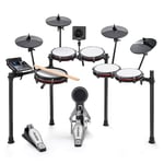 Alesis Nitro Max Kit et Amp - Batterie Électronique de 10 Pièces avec Pads en Maille, Caisse Claire 10" Dual Zone, Bluetooth, USB MIDI, et Haut-Parleur Actif 70W, Montable sur Rack