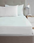 Rapport Home So Soft Drap-Housse en Microfibre pour lit Simple Blanc