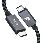 iVANKY USB C to USB C Cable Video Output, USB Type C Fast Charging Cable 60W 3A, Video Transmit and Data Transfer, USB C Data Cable for iPad Pro, MacBook Pro, Samsung and More - Gray, 1M