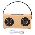 Puinen Bluetooth-kaiutin Stereo Kannettava Hands Free Calling Vintage-kaiutin ulkobambukuvioon