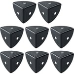 Ccykxa - Protection Coin de Table 8 Pcs Meuble d'Angle Corniere Aluminium Noir Convient pour Protection des Meubles, Décoration, Anti-Collision et