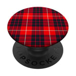 Scottish Clan Hamilton Tartan moderne Rouge PopSockets PopGrip Adhésif