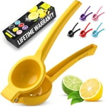 Zulay Kitchen Metal Lemon Squeezer - Durable Citrus Juicer - Manual Press for Extracting the Most Juice Possible