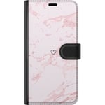 Lommeboketui til Xiaomi 13T Pro med Rosa Hjerte motiv