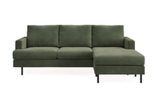 Menard Compact Sofa med Divan 3-seter - sjeselong Grønn