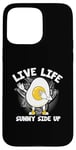 Coque pour iPhone 15 Pro Max Œufs drôles de nourriture Pun Live Life Sunny Side Up