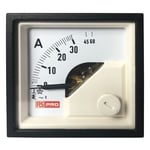 Rs Pro - Ampèremètre analogique de panneau v c.a. Echelle 60 (Input)A, 48mm x 48mm ( Prix pour 1 )