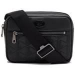 Sac bandoulière Lacoste  SAC REPORTER MONOGRAMME  AVEC POCHE ZIPPÉE NOIR