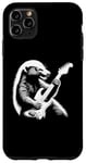 Coque pour iPhone 11 Pro Max Honey Badger Jouant Guitare Électrique Rock Star Guitariste