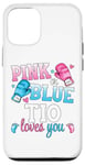 iPhone 15 Pink Or Blue Tio Loves You Boxing Gender Reveal Party Case