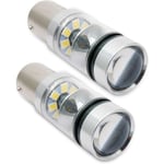 Bilbromsljus, 2 st 12V 100W LED-bakljus/blinkers, Xenon-vitt ljus