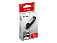 Canon Pgi-570Pgbk Xl - 22 Ml - Høy Ytelse - Svart - Original - Blister - Blekkbeholder - For Pixma Ts5051, Ts5053, Ts5055, Ts6050, Ts6051, Ts6052, Ts8051, Ts8052, Ts9050, Ts9055