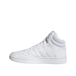 adidas Homme Hoops 3.0 Mid Classic Vintage Shoes, Cloud White/Cloud White/Cloud White, 45 1/3