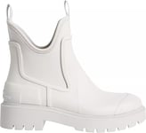 Calvin Klein Bottines en Caoutchouc Femme Mid Rainboot Chelsea Courtes, Gris (Oyster Mushroom), 39