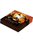 12 stk Servietter med Gresskar og Andre Halloween Motiver 33x33 cm