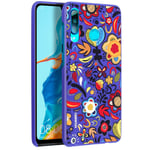 Coque Huawei P30 Lite Fleuris Multicolores Protection Rigide Original Violet