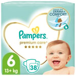 Vaipat Pampers Premium Care S6, 38s, JUMBO (13+kg)