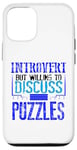 Coque pour iPhone 12/12 Pro Puzzle Lover Introverti discutera des puzzles Fun Puzzler