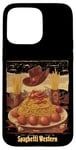 iPhone 15 Pro Max Western Spaghetti Meatballs Cowboy Fun Pasta Adventure Art Case