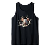 Mouse Hole Peeking Mice Cute Mouse Costume Boys Girls Men Tank Top