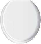 Round Acrylic Toilet Seat White Quick Release Oval Replacement Toilet Seat