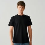 Roundneck Cotton Jersey Tee Men - Black