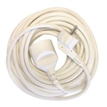 CHACON Rallonge electrique 1,5 m HO5VVF 3x1,5 mm2 blanc