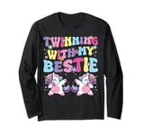 Friends Twinning With My Bestie Funny Spirit Week Girls Long Sleeve T-Shirt