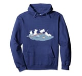 Moomin Dance In The Waves Finn Family Moomintroll Quote Pullover Hoodie