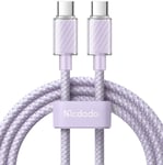 Mcdodo Dichromatic USB-C to USB-C Cable 100W - Lila, 2 meter