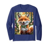 Cute kawaii Style Fox V2 Long Sleeve T-Shirt