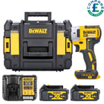 Dewalt DCF887 18V XR Impact Driver + 2 x 4Ah Batteries, Charger & T-Stack Case