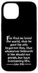 iPhone 14 John 3:16 Whole Verse King James Bible For God So Loved KJV Case