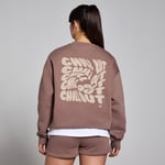 MP Women's Tempo Oversized Chill Out Graphic Sweatshirt - Hazelnut - XXL