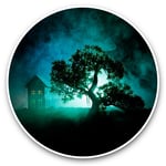 2 x Vinyl Stickers 7.5cm - Abandoned Haunted Horror House  #44011