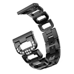 Polar Ignite 3 Lyxigt armband med glittrande stenar, svart