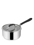 Jamie Oliver Home Cook Stainless Steel Saucepan & Lid, 18cm