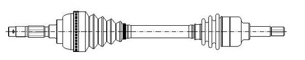 Drivaxel Spidan - VW - Caddy. Skoda - Pick-up, Felicia, Favorit